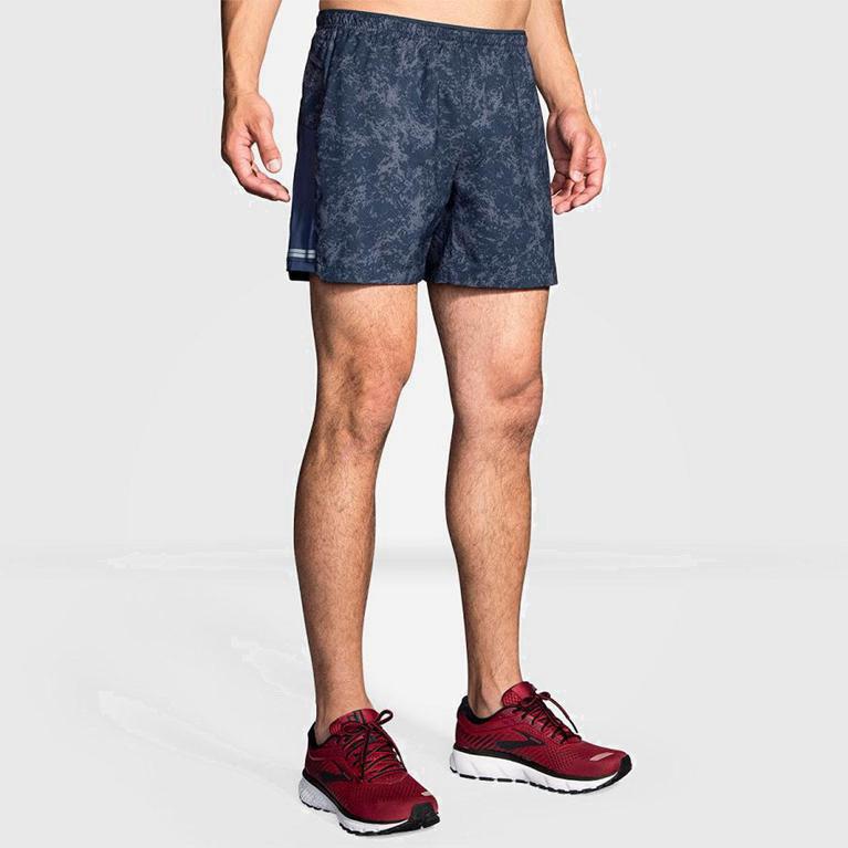 Brooks Men's Sherpa 5 Running Shorts Singapore - Blue (74315-CPUO)